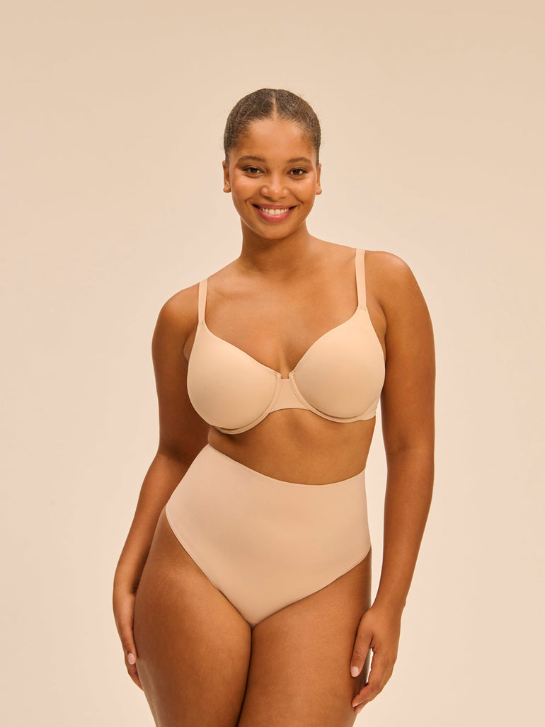 High waist shaper thong - Peau rosée