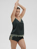 Satin Secrets Short - Kolsaï Green