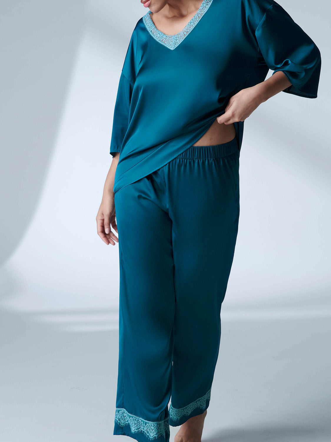 Pant - Cyan Blue
