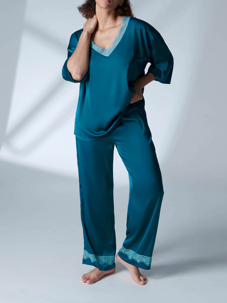 Pant - Cyan Blue