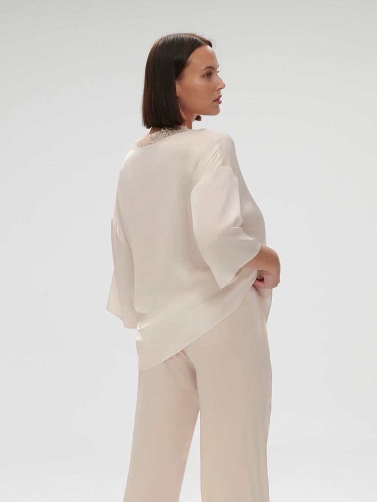 3/4 Sleeve Top - Sakura pink