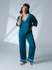 Short Sleeve Top - Cyan Blue