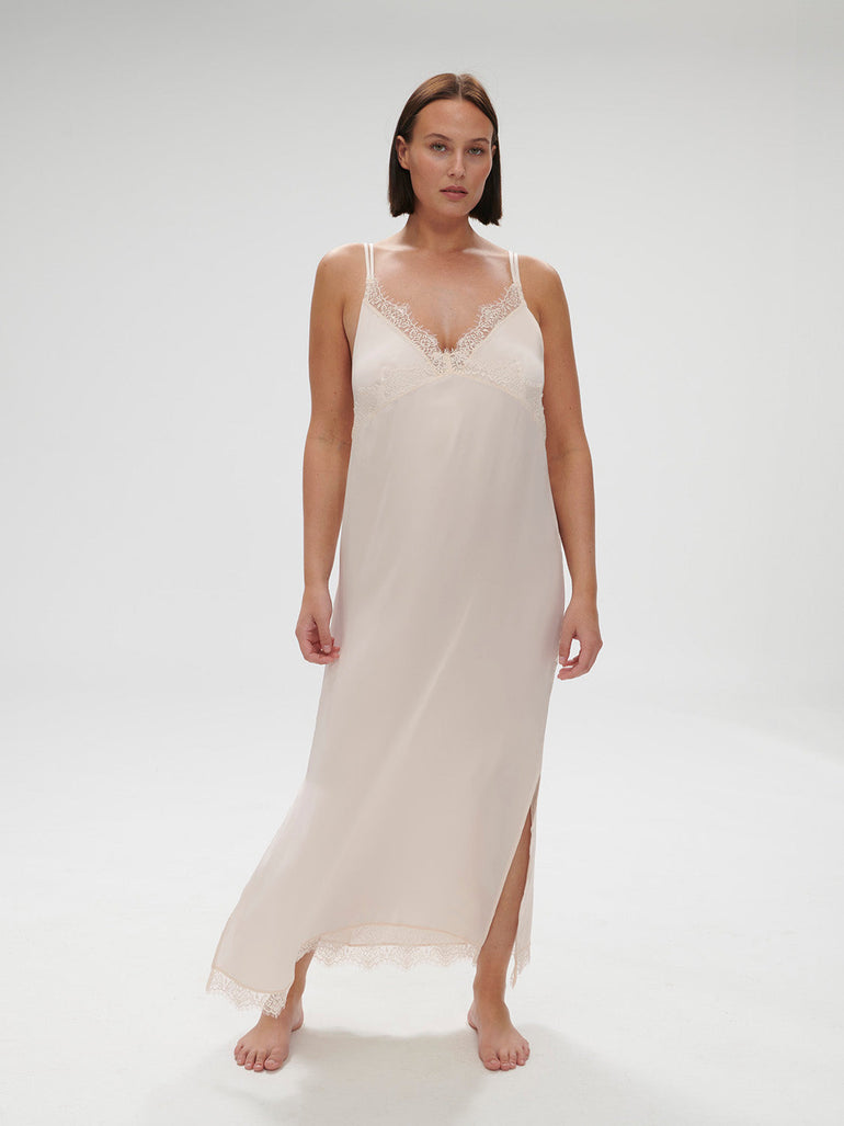 Long Nightdress - Sakura pink