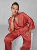 Satin Secrets Kimono - Quartz Pink