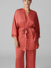 Satin Secrets Kimono - Quartz Pink