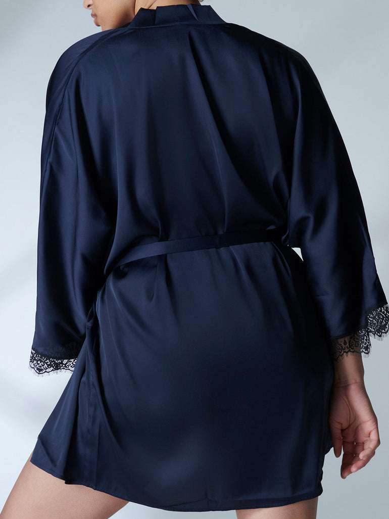 Satin Secrets Kimono - Full Moon