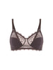 Structured wireless bra - Graphite Grey