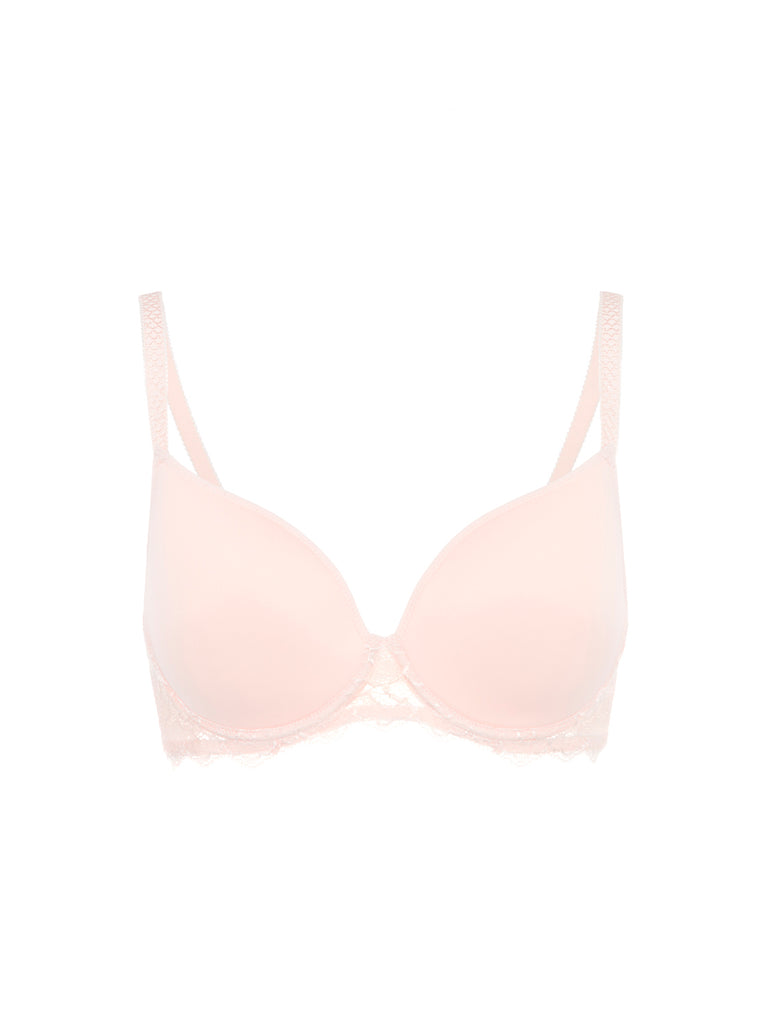 3D plunge bra - Blush
