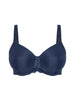 Moulded rigid underwired bra - Ink Blue