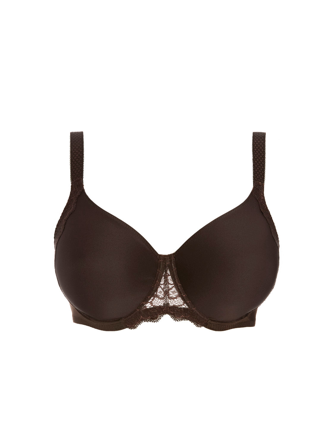 Moulded rigid underwired bra - Cocoa