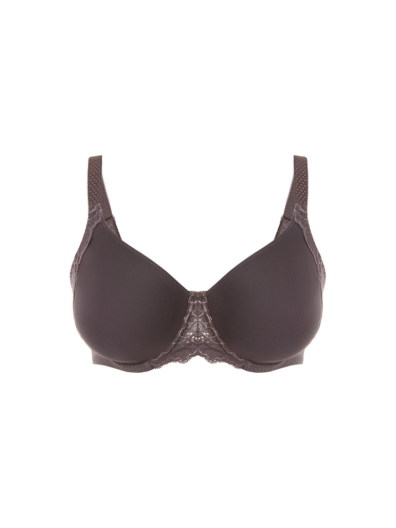 Moulded rigid underwired bra - Graphite Grey