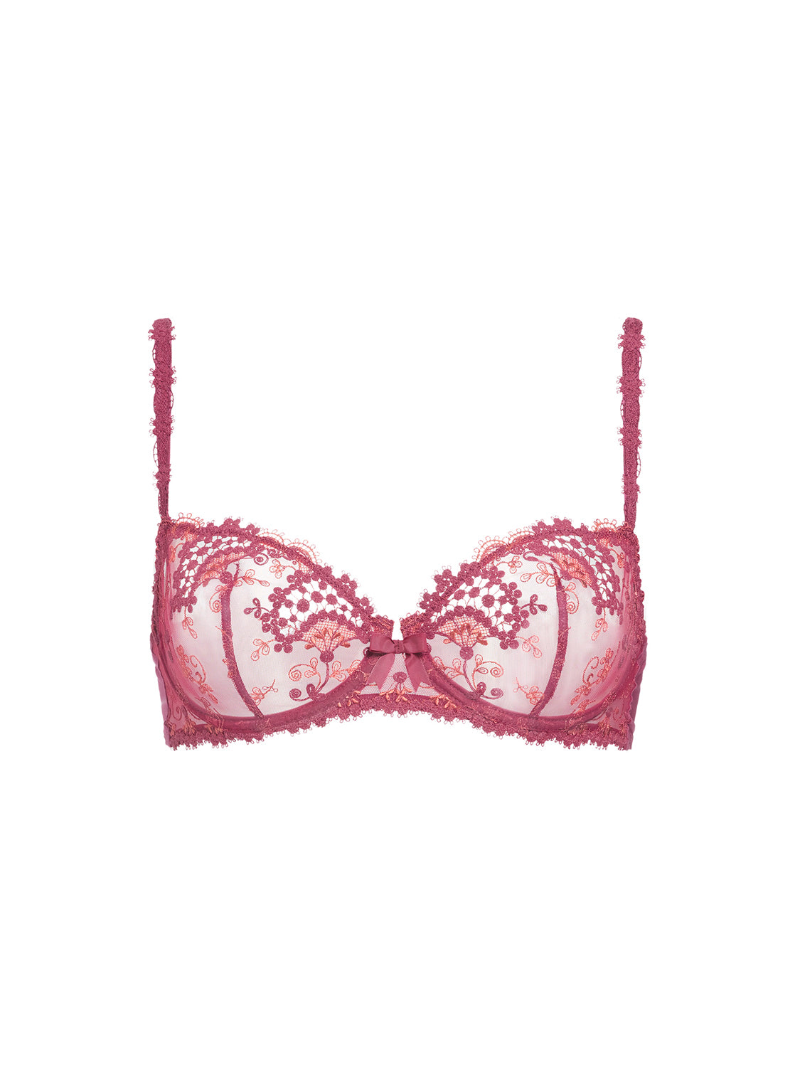 Half cup bra - Rose sandalwood