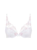 Plunging push-up bra - Cristal White