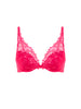 Plunging push-up bra - Fabulous Pink