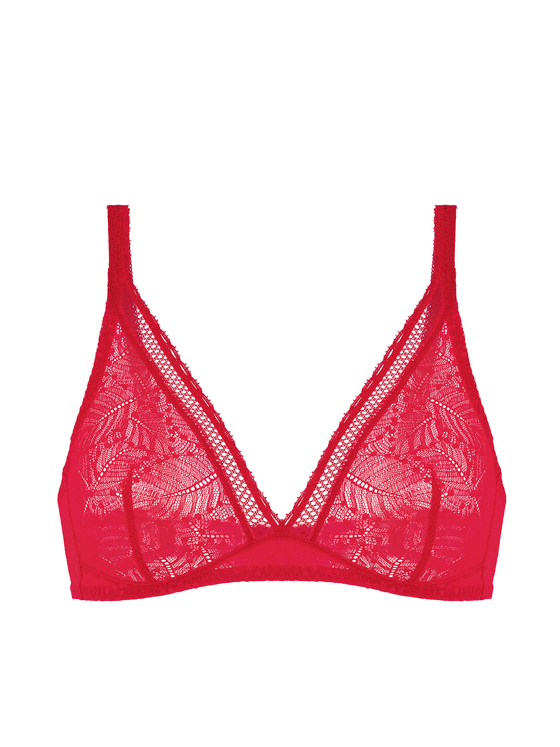 Structured wireless bra - Ruby pink