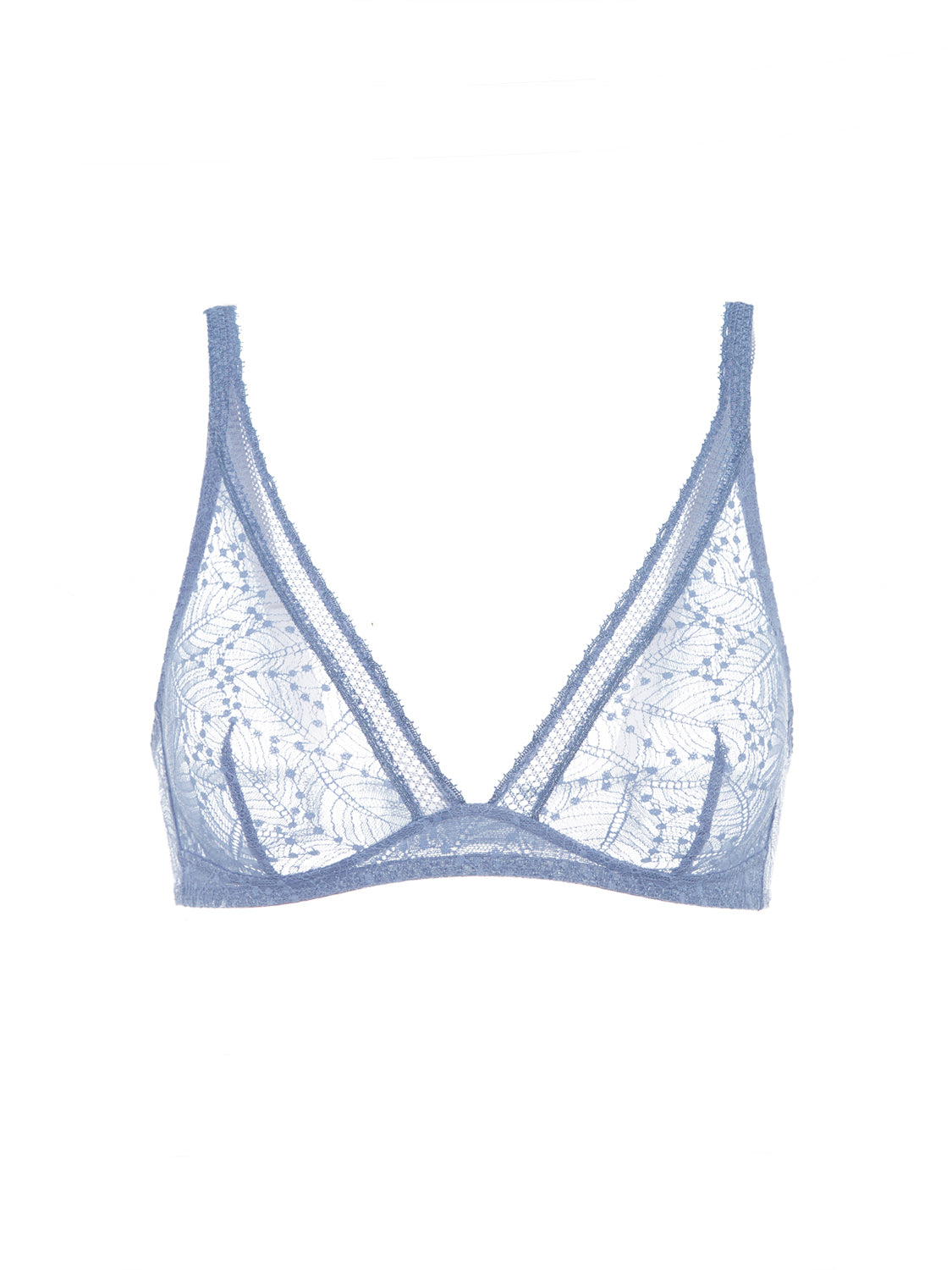 Structured wireless bra - Chambray Blue