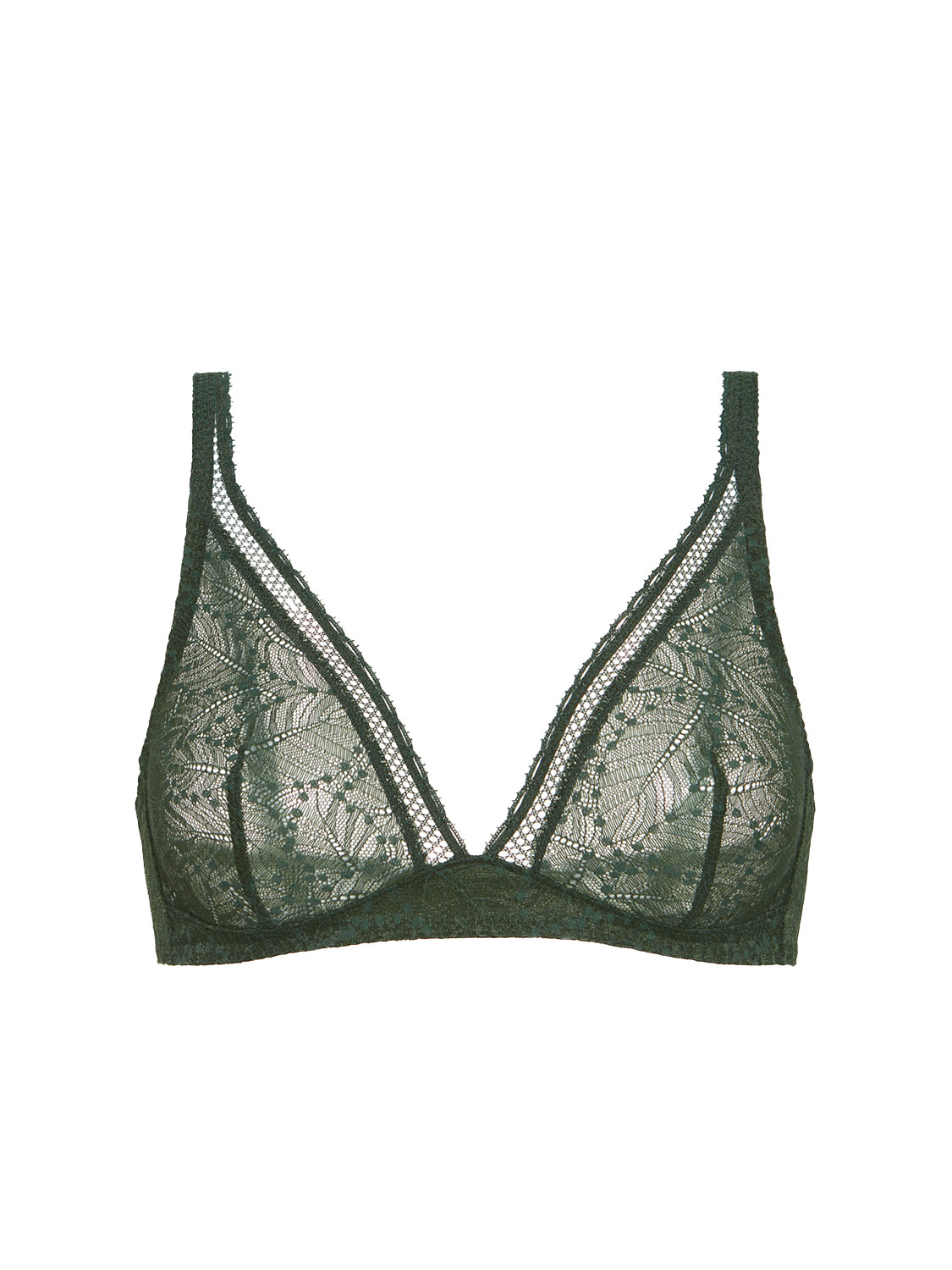 Structured wireless bra - Icon Green