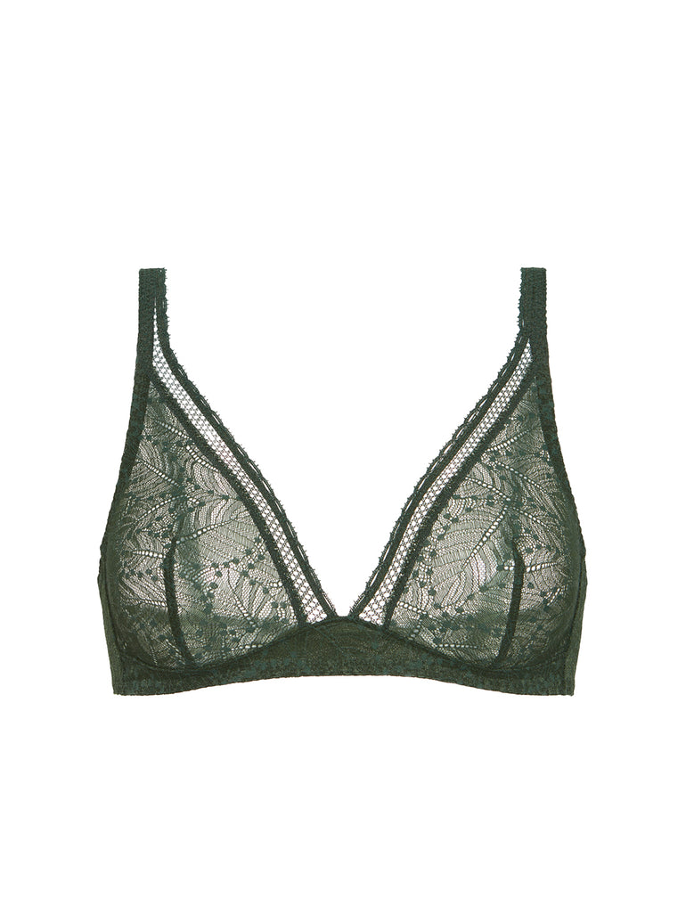 Structured wireless bra - Icon Green