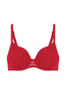 Spacer plunge bra - Ruby pink