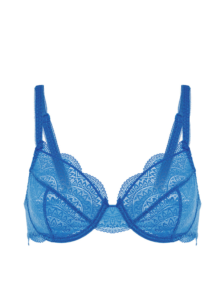 Moulded underwired bra - Myosotis Blue