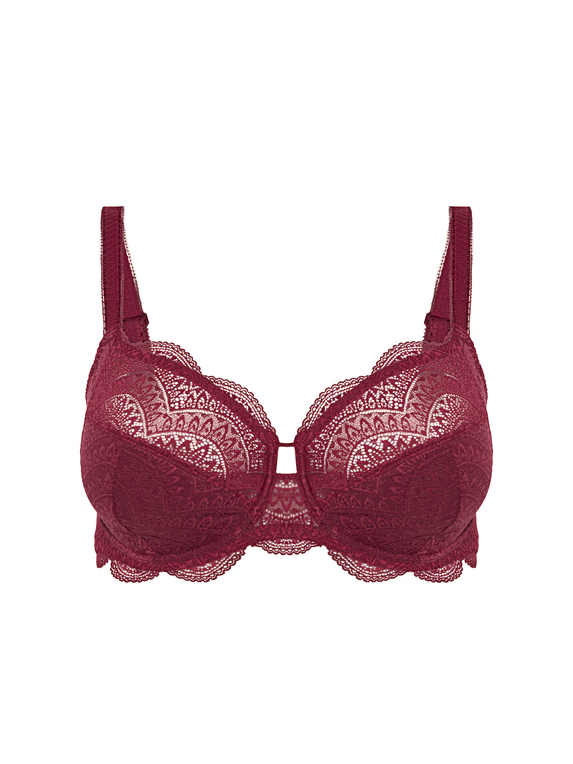 Full cup support bra - Spinel Red