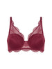 Squared neckline spacer bra - Spinel Red
