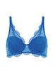 Squared neckline spacer bra - Myosotis Blue