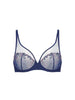 Plunging underwired bra - Rainbow Blue