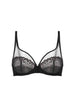 Plunging underwired bra - Gem Black