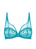Plunging underwired bra - Atoll Blue