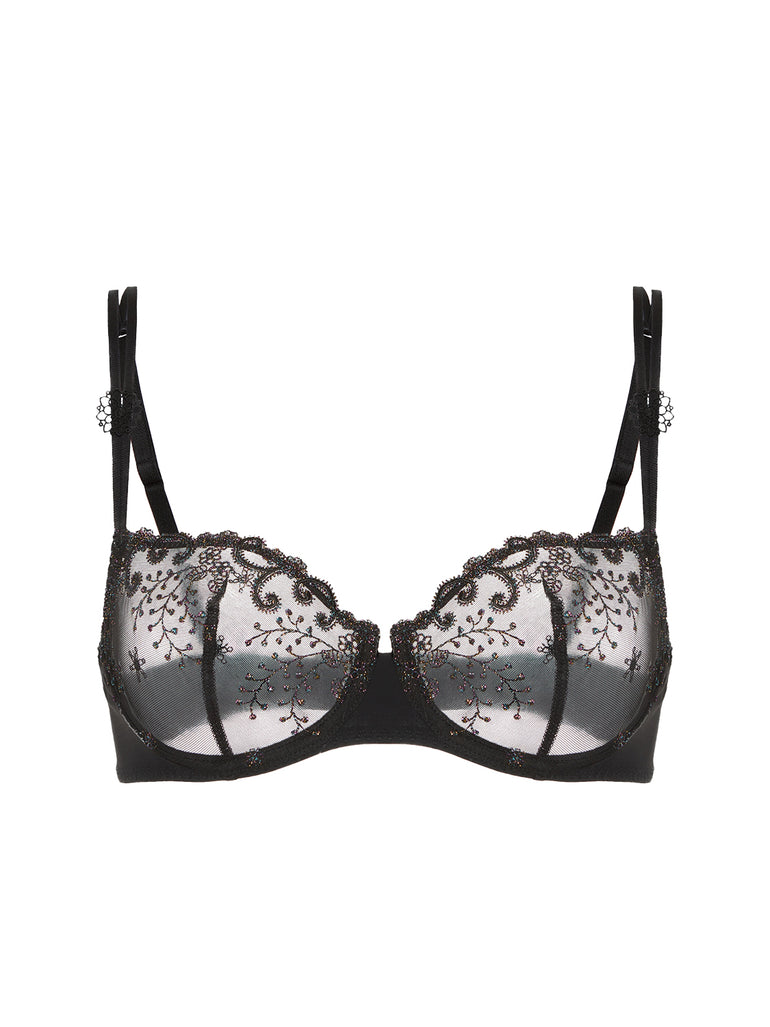 Half cup bra - Gem Black