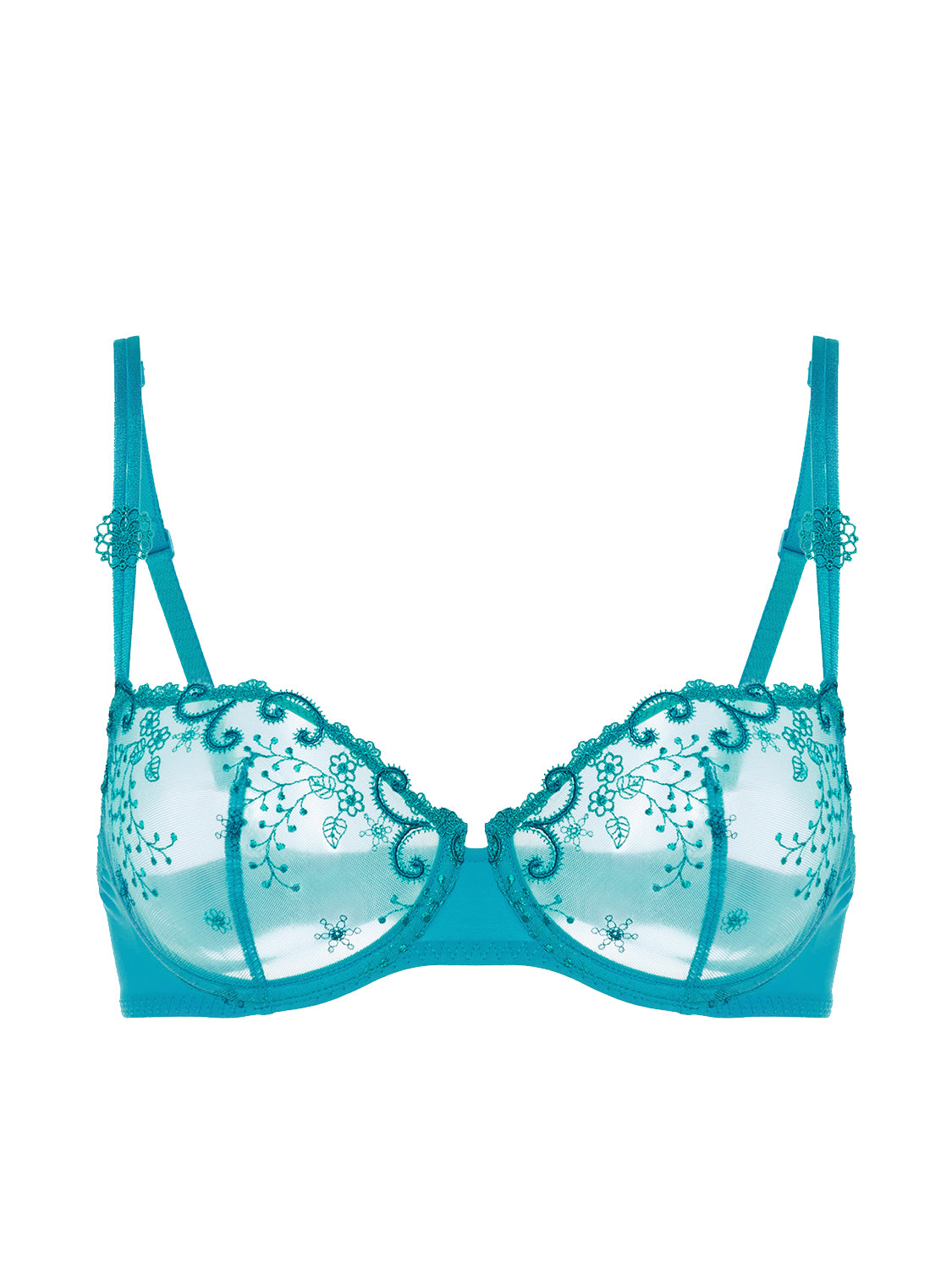 Half cup bra - Atoll Blue