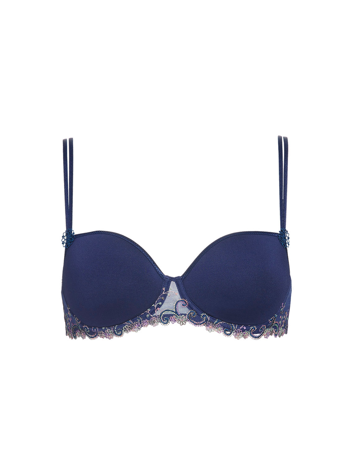 Squared neckline spacer bra - Rainbow Blue