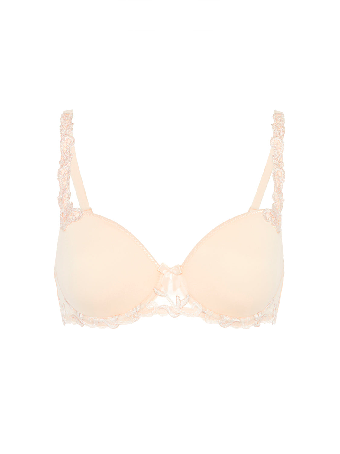 Squared neckline spacer bra - Chic Beige
