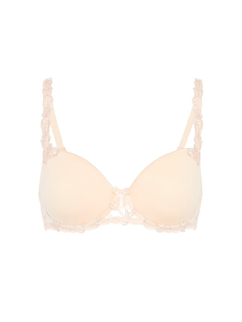 Squared neckline spacer bra - Chic Beige