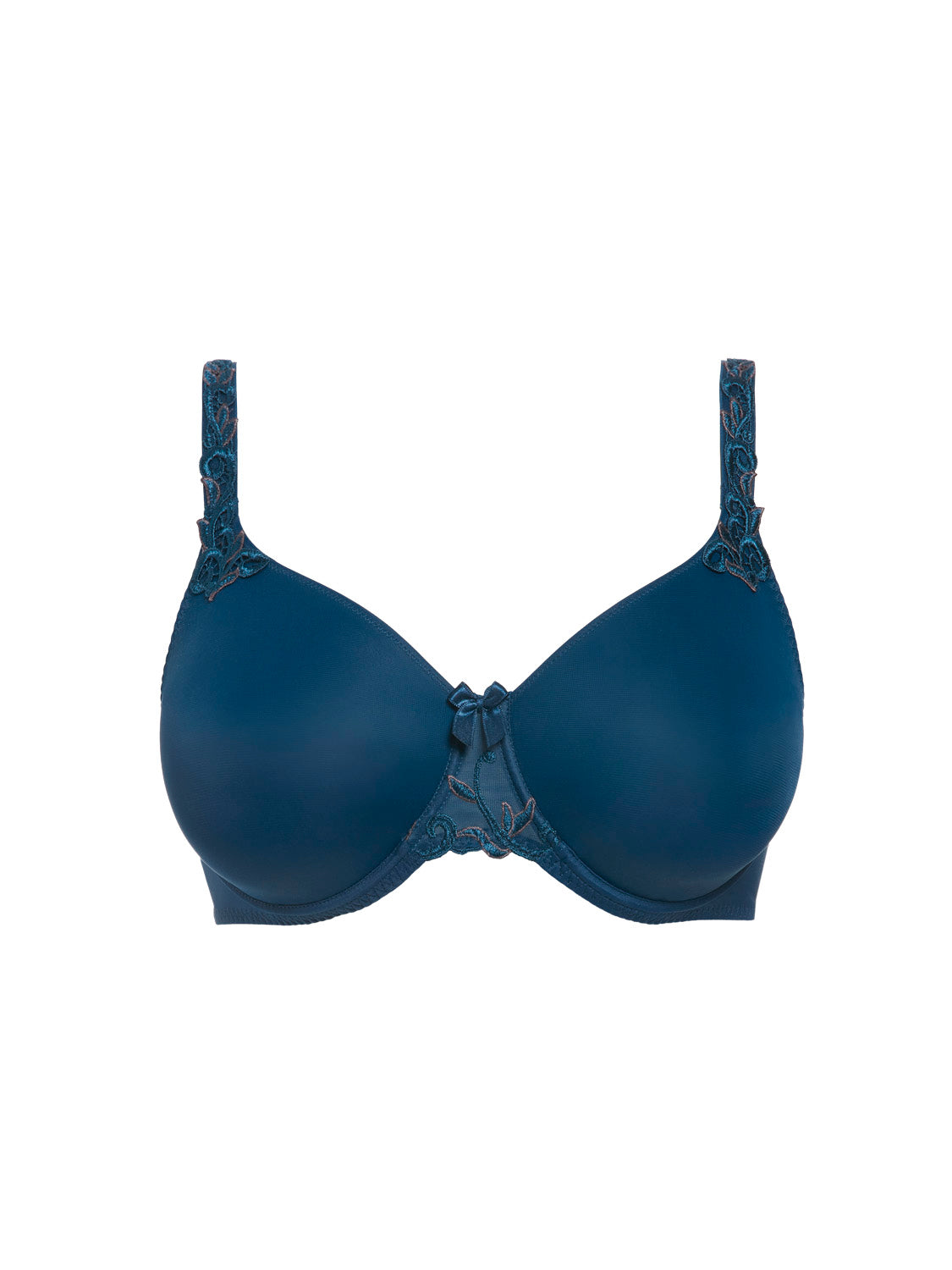 Rigid moulded bra - Petrol blue