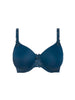Rigid moulded bra - Petrol blue