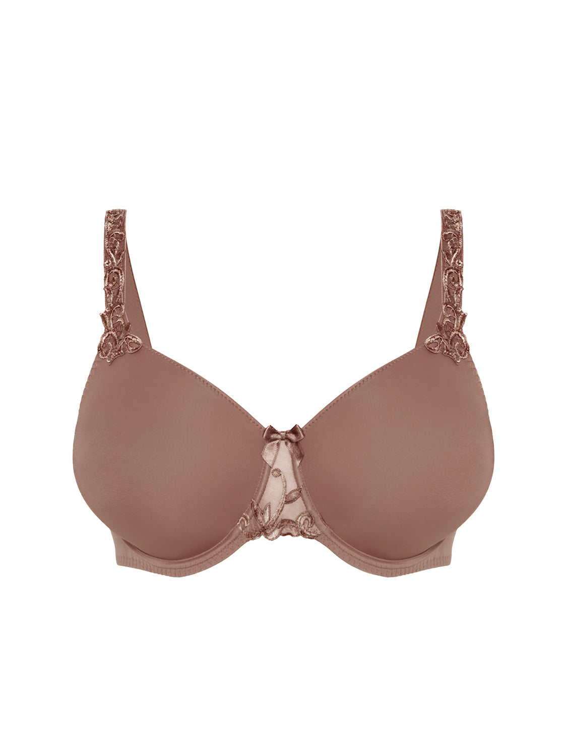 Moulded rigid underwired bra - Amaretto