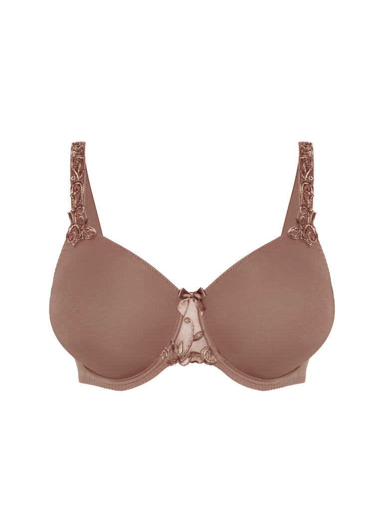 Moulded rigid underwired bra - Amaretto