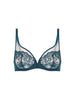 Plunging underwired bra - Prestige Blue
