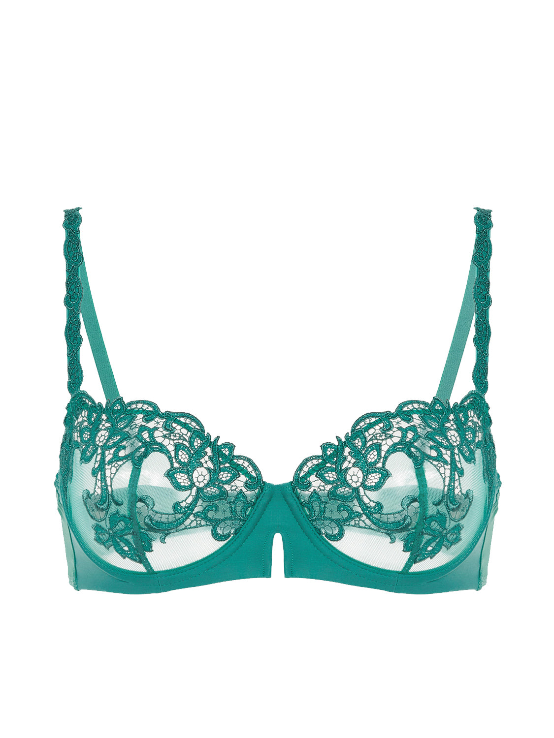 Half cup bra - Garden Green