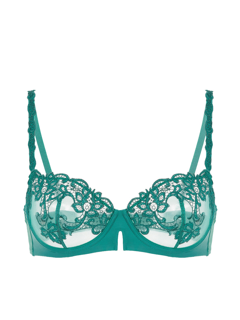 Half cup bra - Garden Green