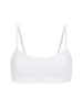 Soft cup triangle bra - White