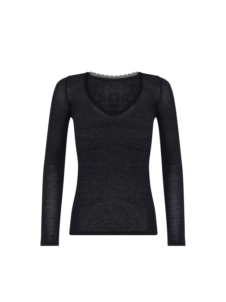Long Sleeve Top - Black