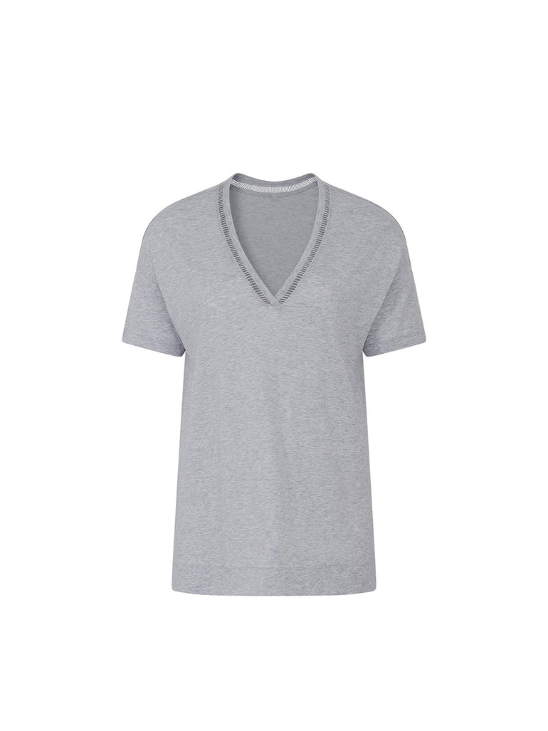 Brume Long Sleeve Top - Mineral Grey