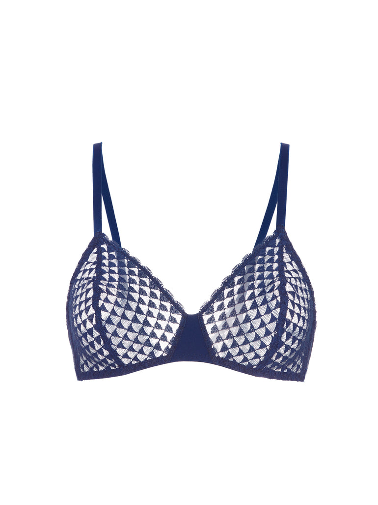 Soft cup triangle bra - Midnight