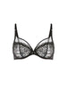 Plunging underwired bra - Black