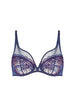 Plunging underwired bra - Midnight