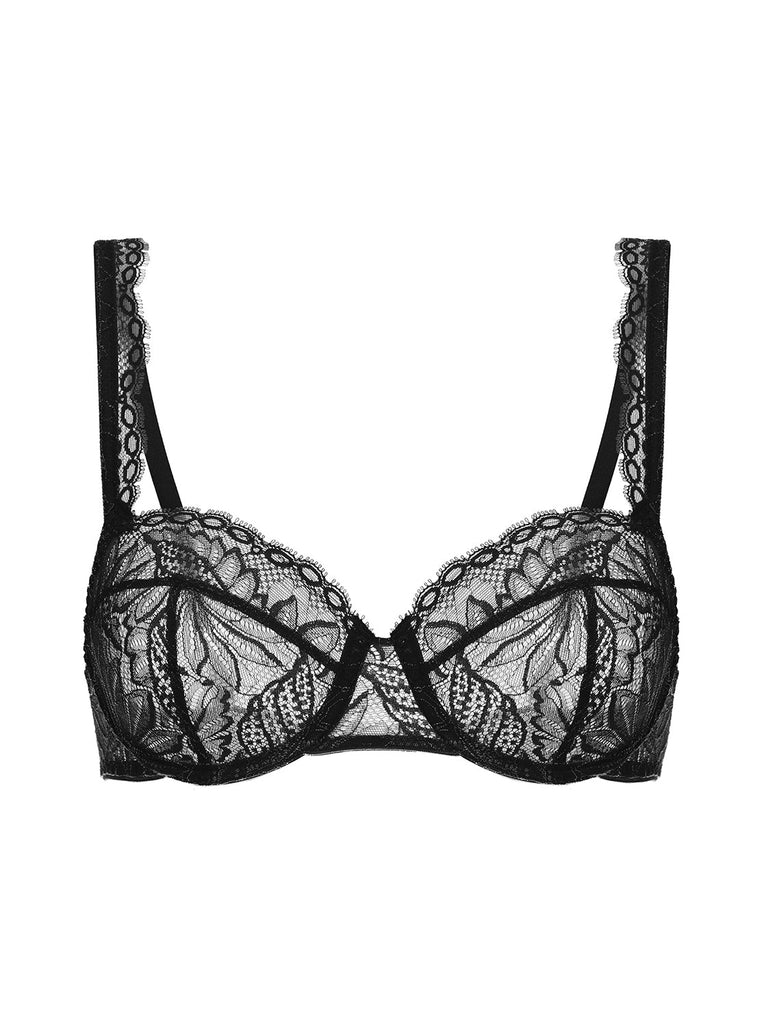 Exotica Sheer Demi - Black