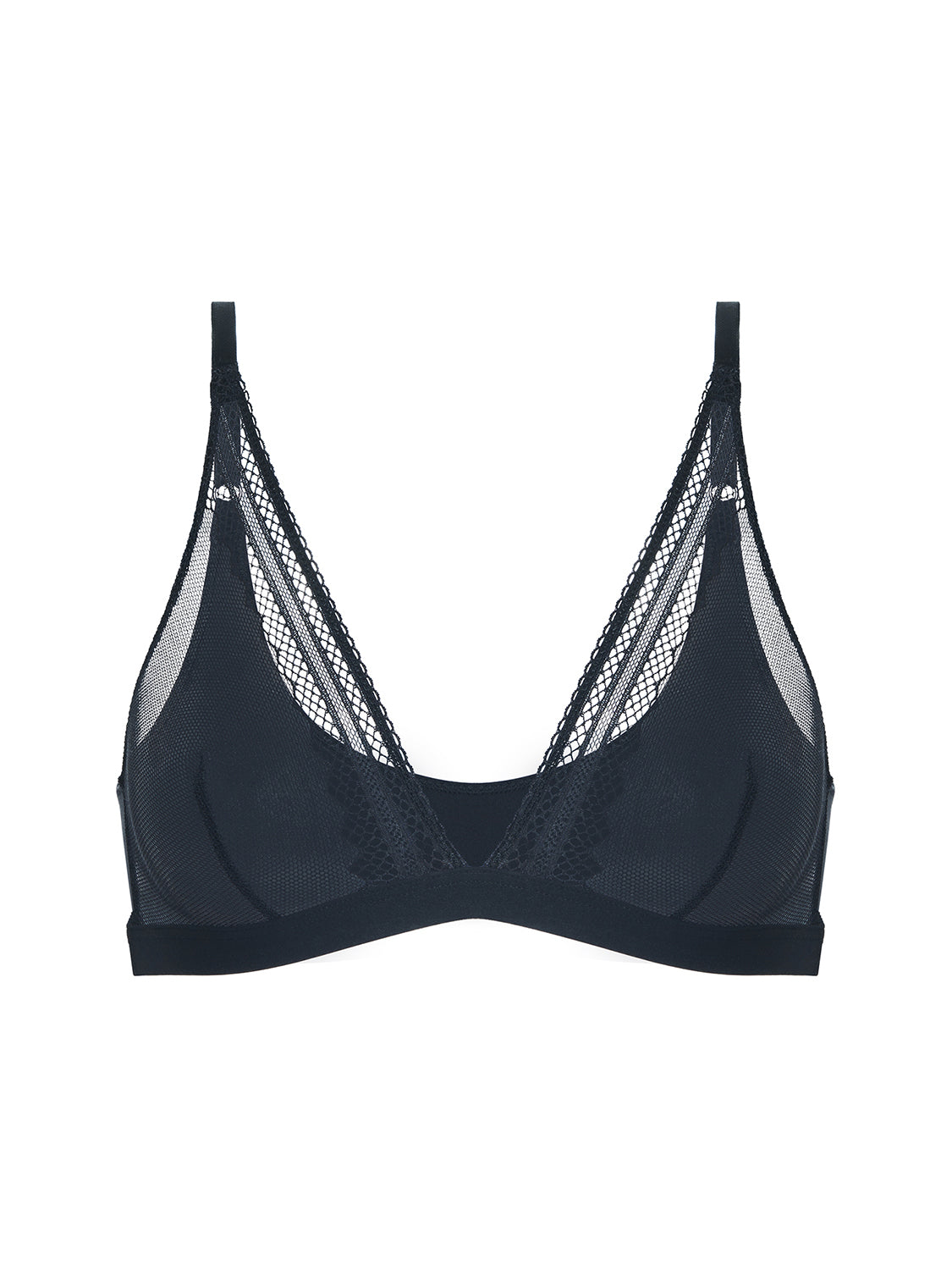 Olympe Triangle Bralette - Black
